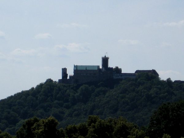 die schöne Aussicht zur Wartburg